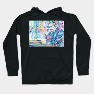 H. G. WELLS in his studio - watercolor portrait Hoodie